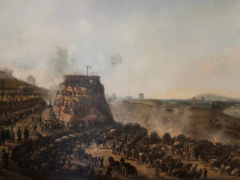 1817-Louis Moullin - Inaugurazione da parte di Napoleone III dei lavori di costruzione sulla terrazza di Chaillot